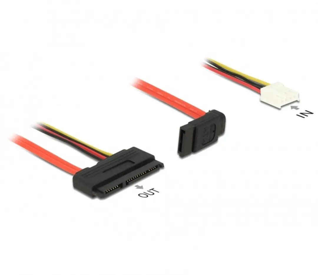 Delock Floppy naar SATA Data & Voeding Kabel