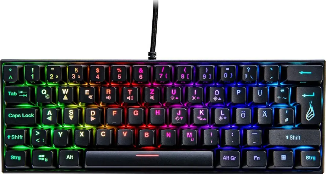 Verbatim KingPin M1 60% RGB Gaming Toetsenbord - QWERTZ - 048712