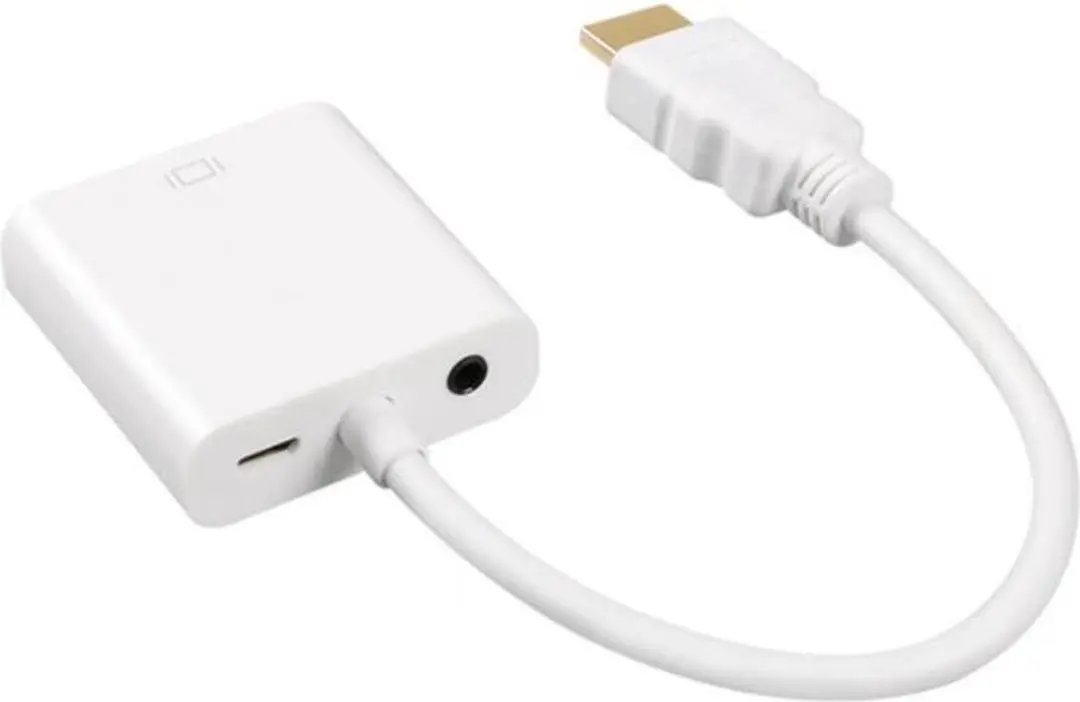 Nedis HDMI naar VGA + 3,5mm Jack & Micro USB Adapter Wit
