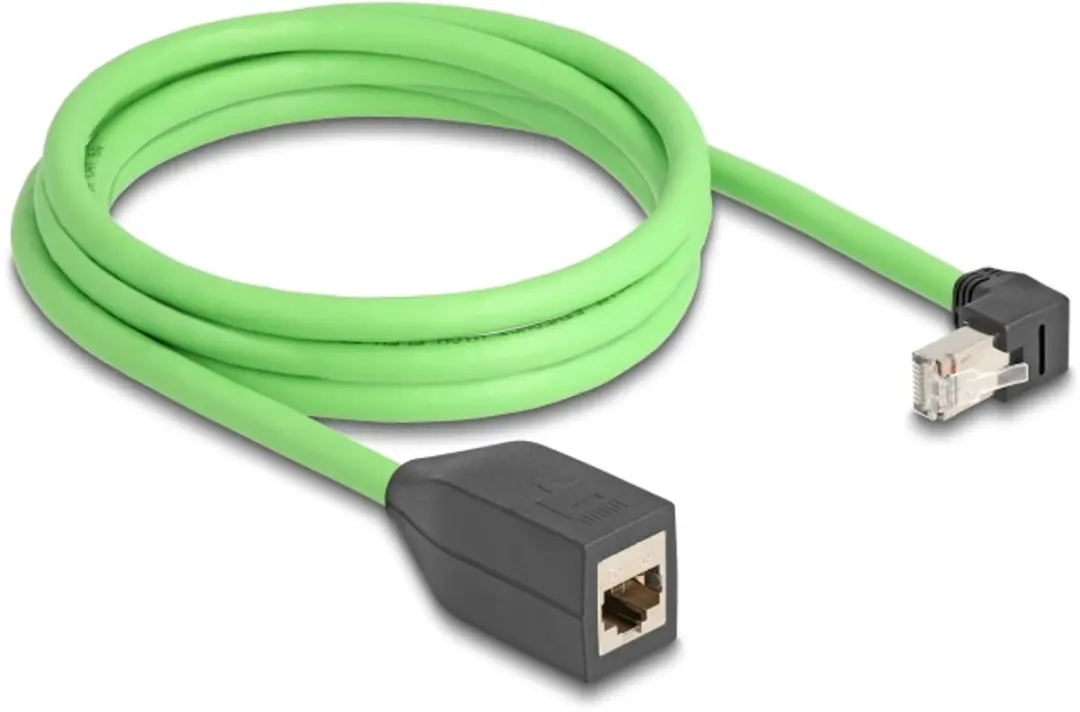Delock RJ45 Netwerkverlengkabel Cat.6A 2m - Groen