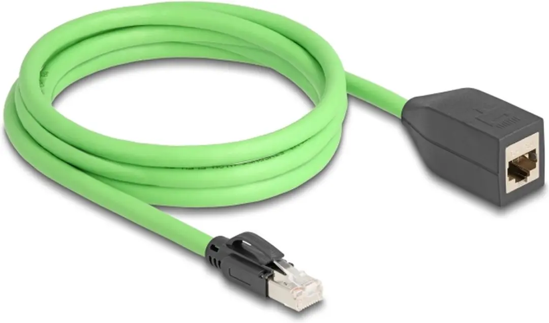 Delock RJ45 Netwerkverlengkabel Cat.6A 2m - Groen