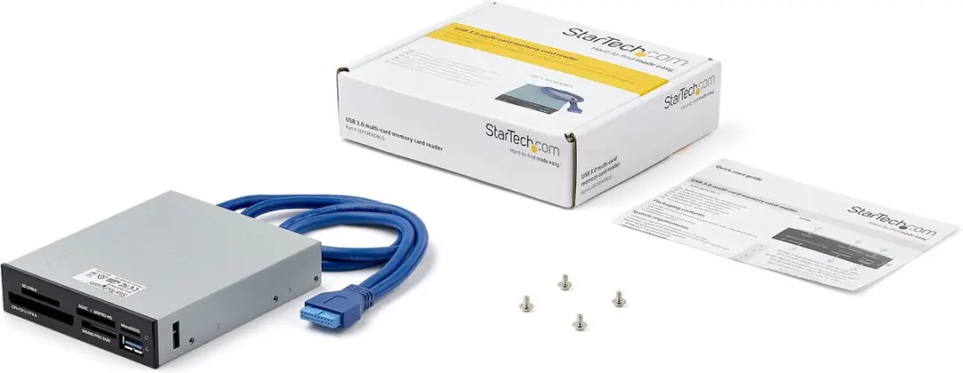 Startech 35FCREADBU3 3,5" Multi-Kaartlezer - UHSII - USB 3.0 - Zwart