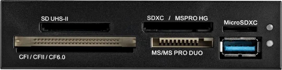 Startech 35FCREADBU3 3,5" Multi-Kaartlezer - UHSII - USB 3.0 - Zwart