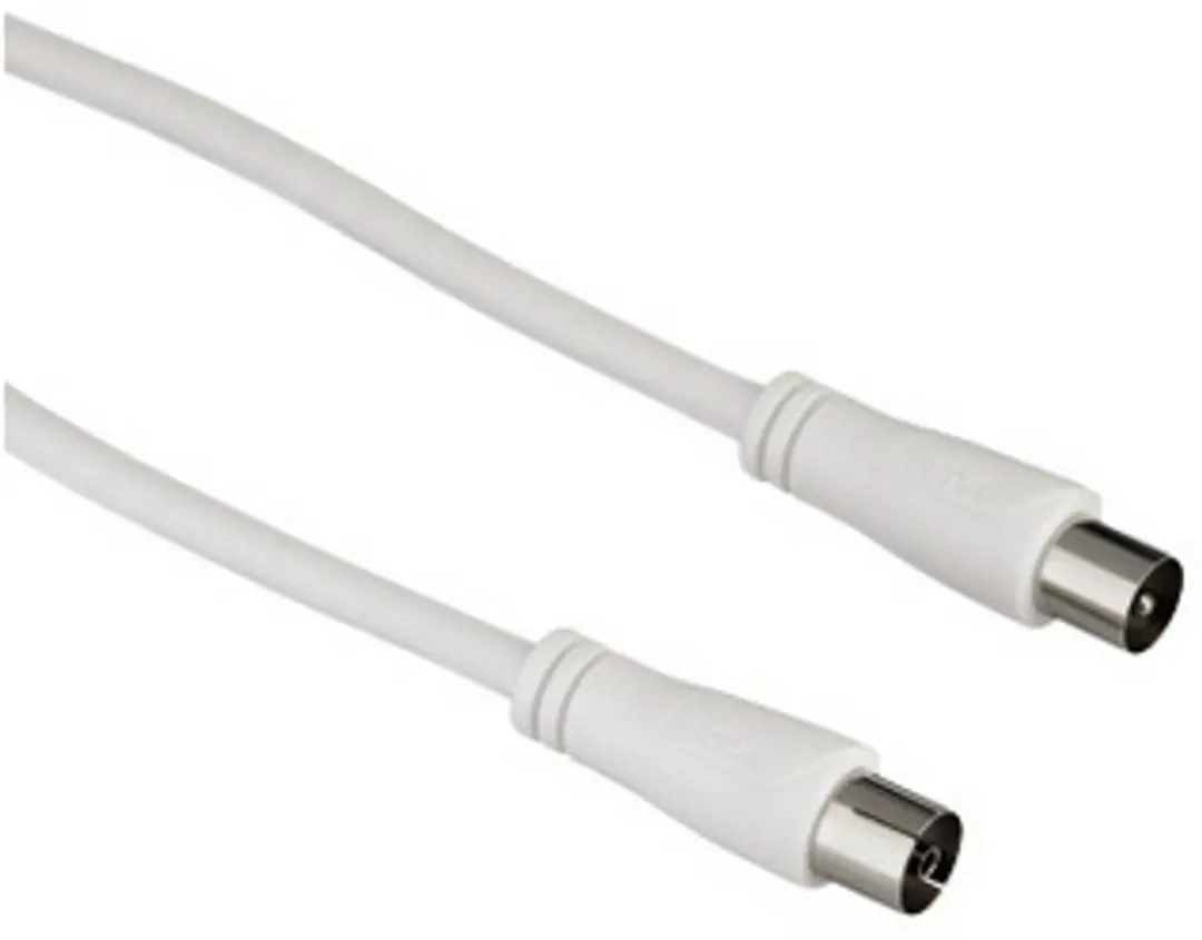 Hama 122402 coax-kabel 3 m Wit