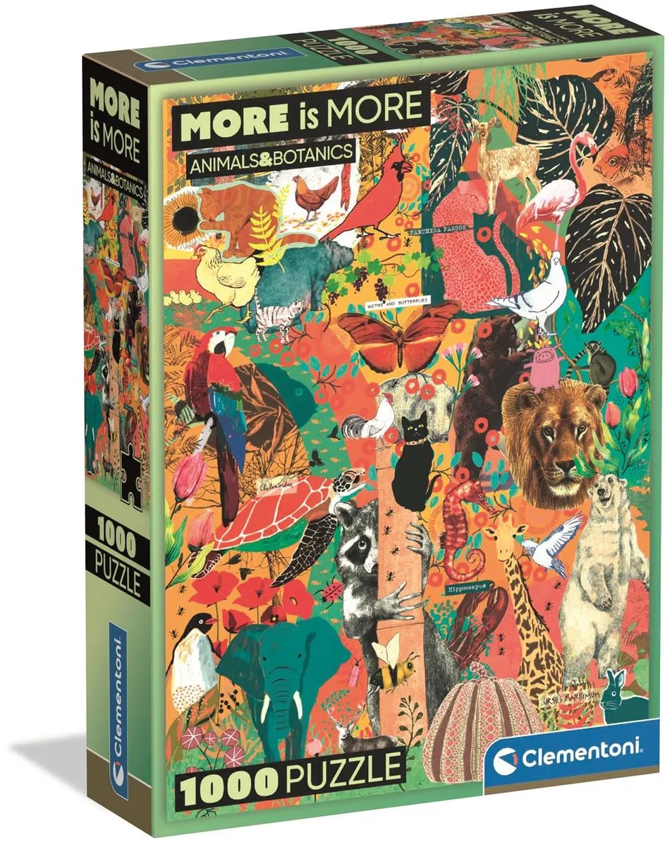 Clementoni Puzzel 1000 Stuks Dieren & Botanisch