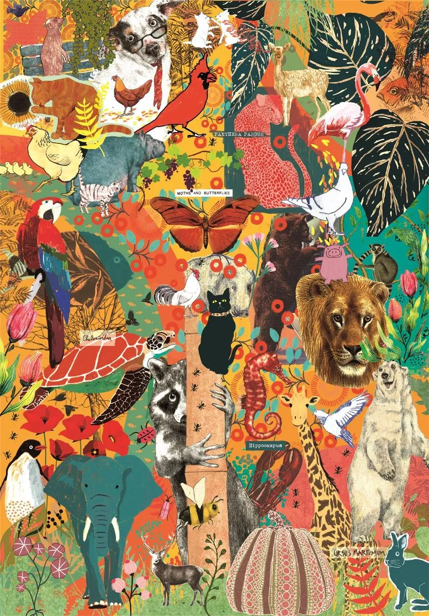 Clementoni Puzzel 1000 Stuks Dieren & Botanisch - Multikleur