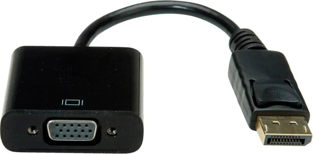 Value DisplayPort-VGA Adapter DP Male - VGA Female - Zwart
