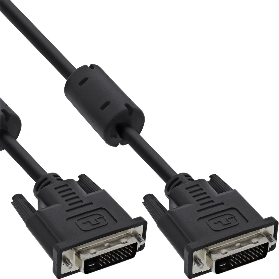 InLine DVI-D Kabel 24+1 Male/Male Dual Link 10m - Zwart