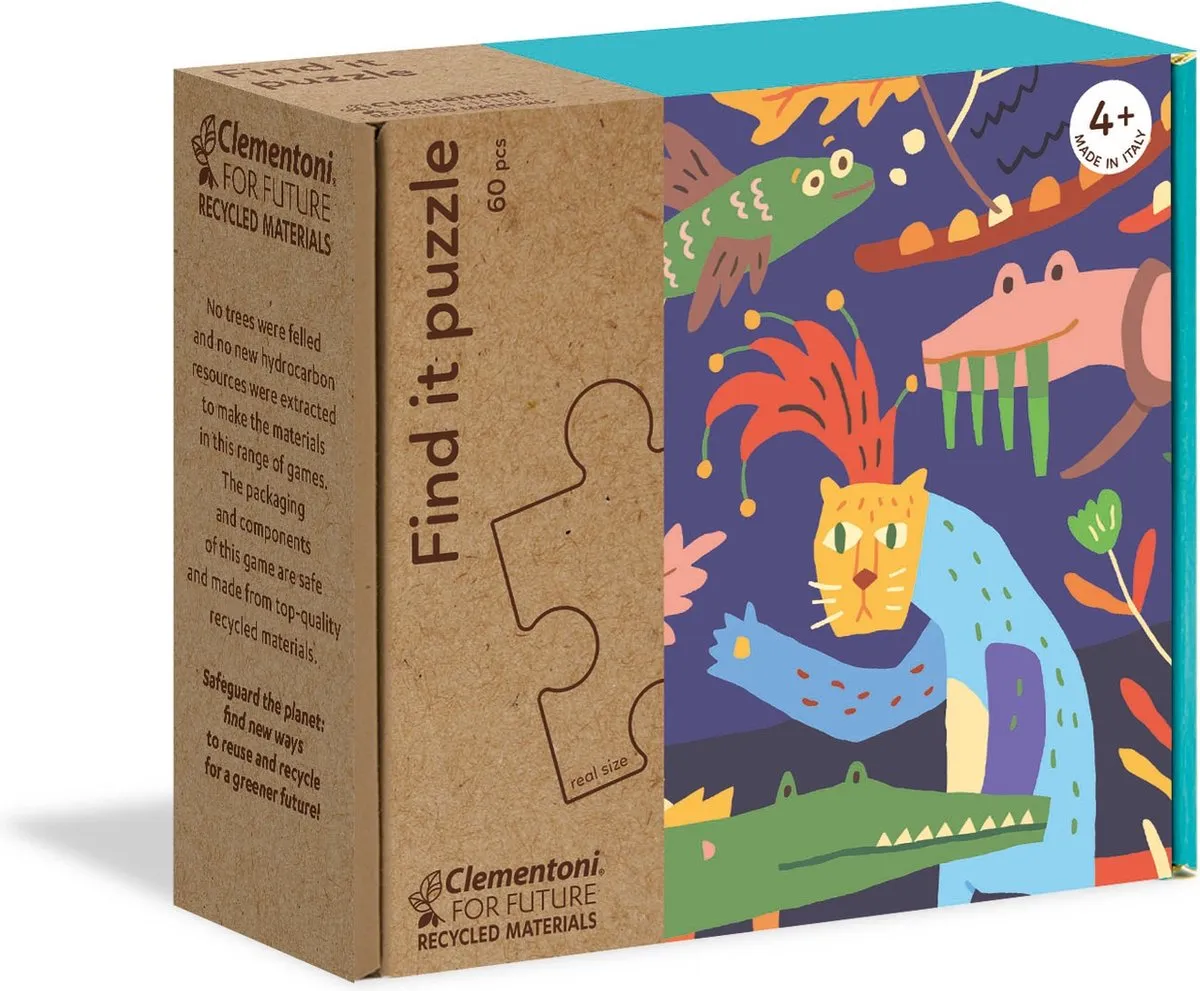 Clementoni Find It Legpuzzel 60 Stuks - Multi Kleur - afbeelding 2 van 5