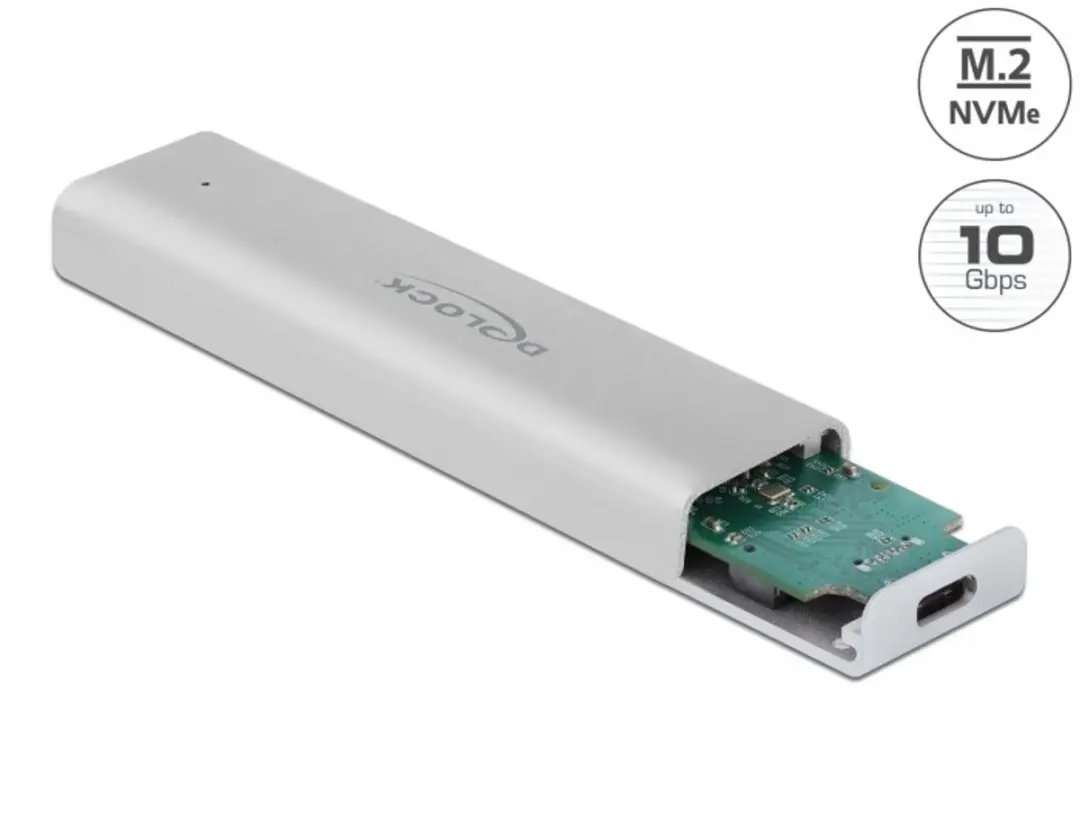Delock M.2 NVMe USB-C Behuizing 10Gbps