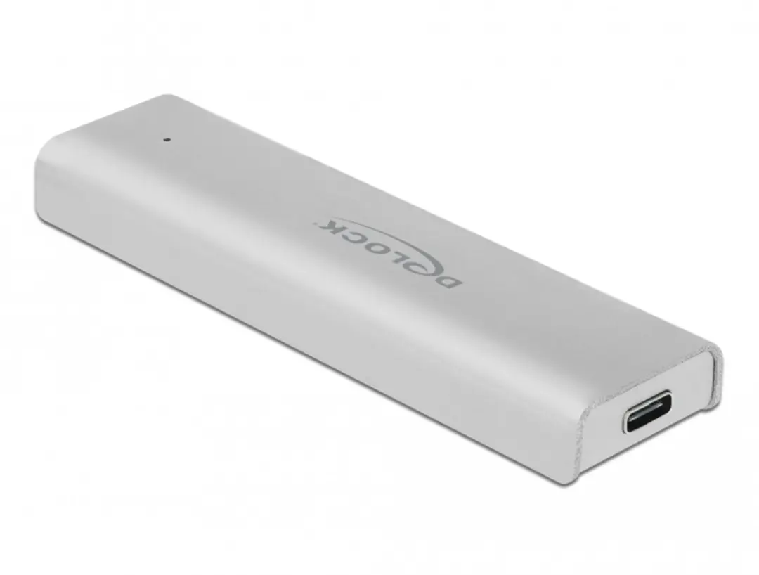 Delock M.2 NVMe USB-C Behuizing 10Gbps - Zilver