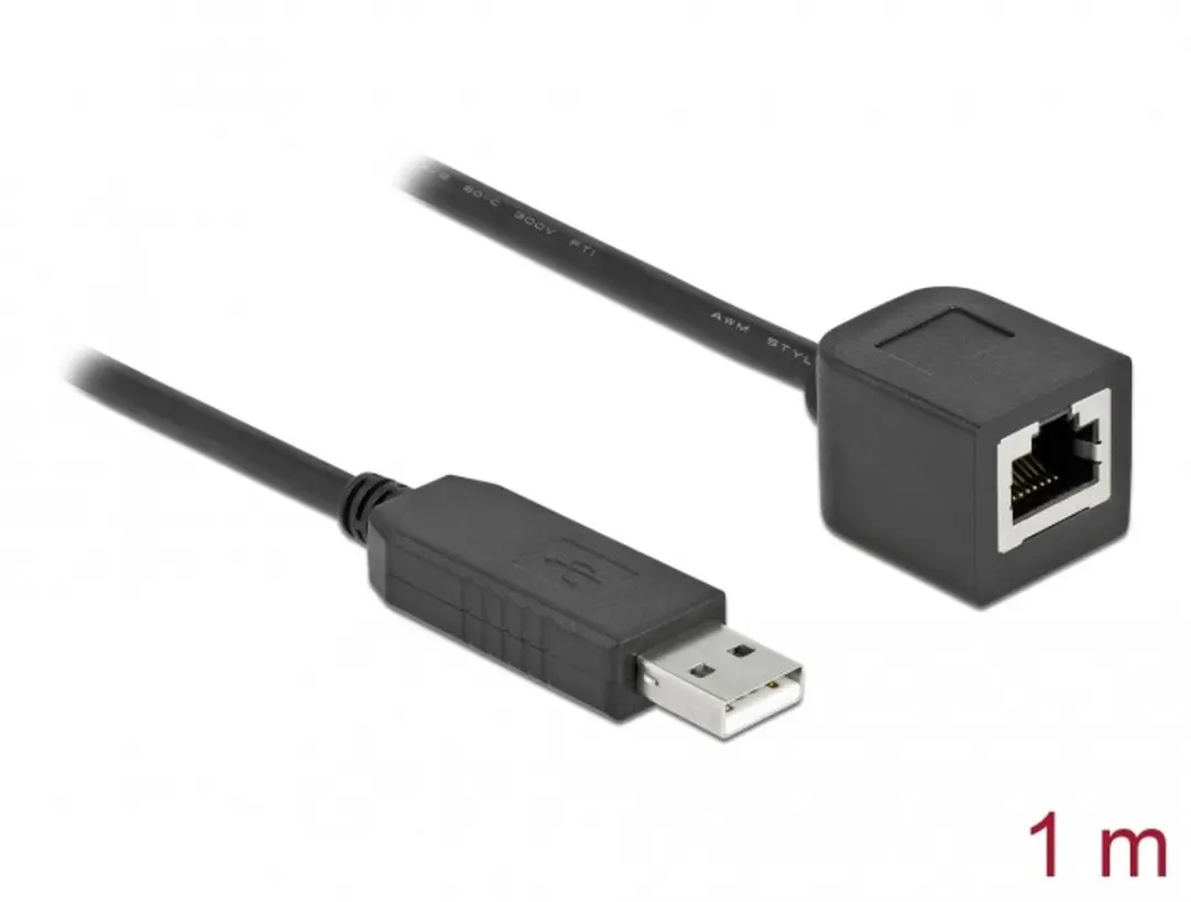 Delock USB 2.0 naar RS-232 RJ45 Kabel 1m