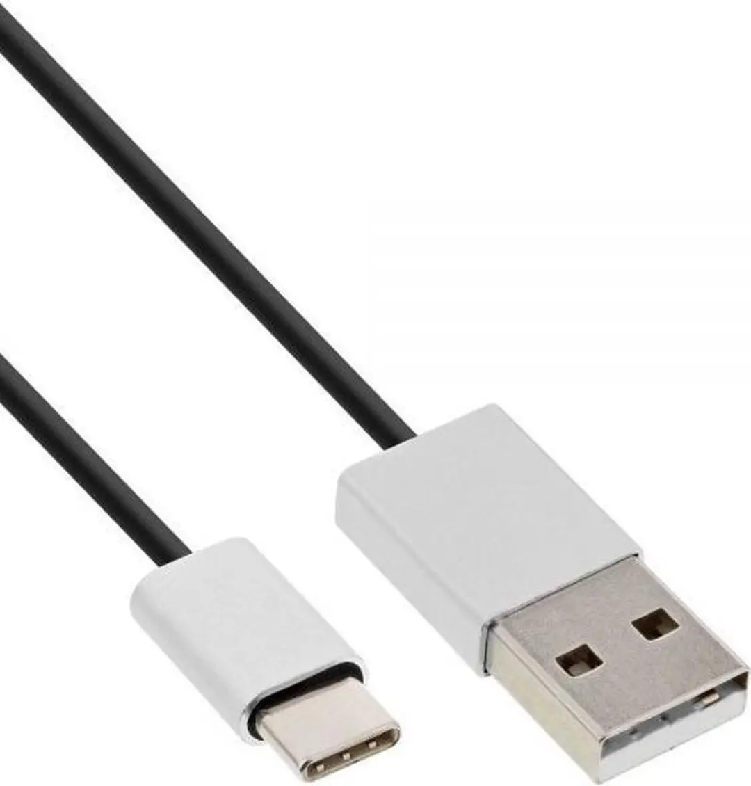 InLine USB-C naar USB-A Kabel 5m - USB 2.0 - 1A - Zwart