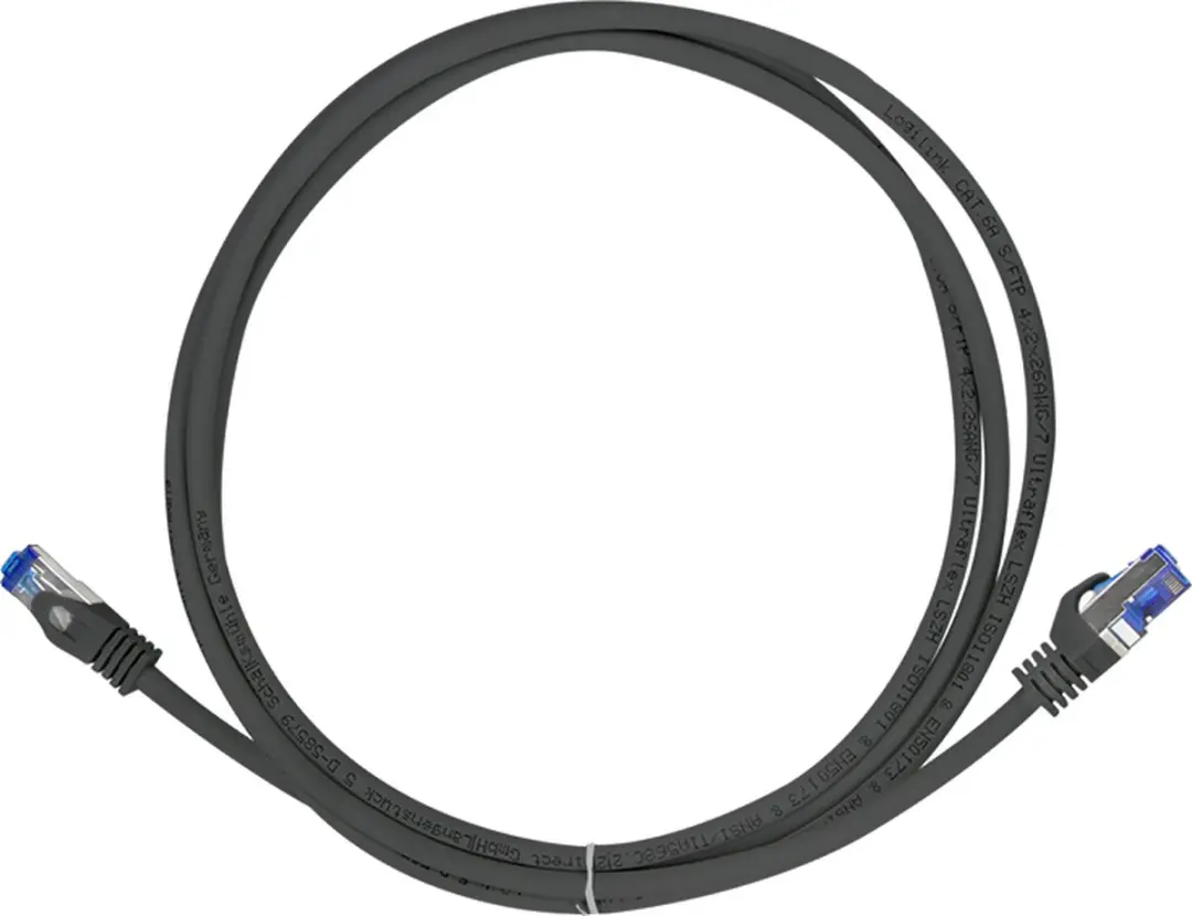 Logilink CAT6a sFTP Kabel 1m - Zwart