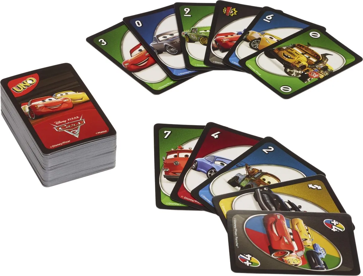 Mattel UNO Cars 3 FDJ15 Kaartspel - 2-10 Spelers