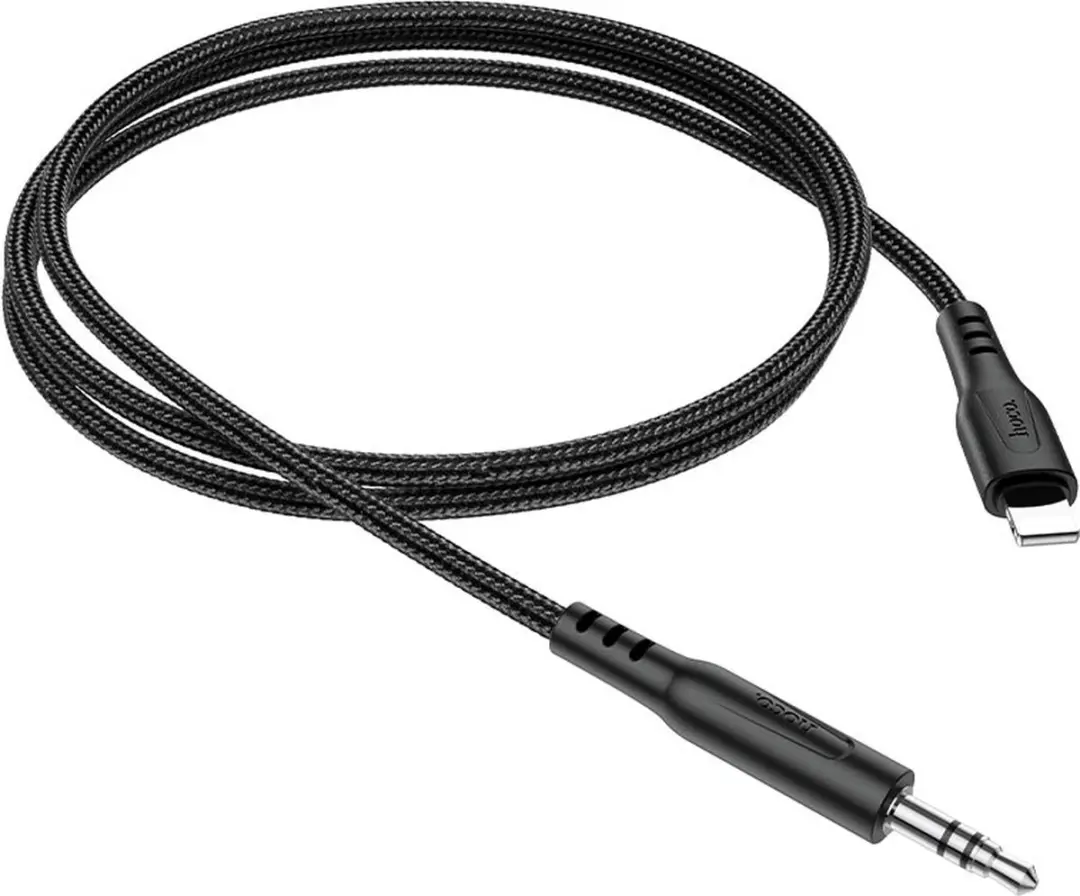 Hoco Lightning Audio Kabel 3.5mm 1m - Zwart