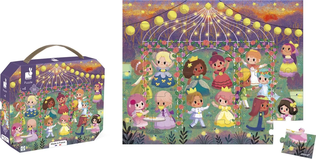 Janod Puzzel Prinsessenfeest - 36 Stukjes - afbeelding 4 van 5