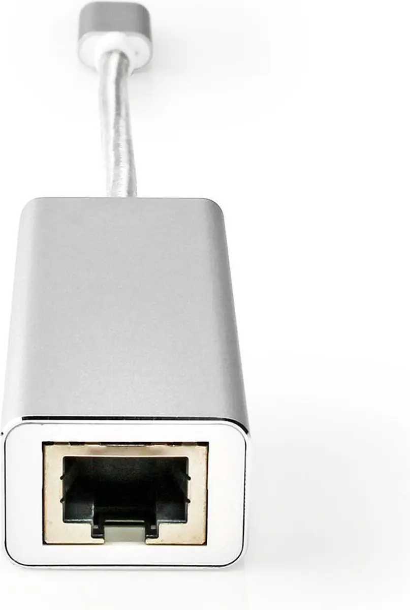 Nedis USB-C naar RJ45 Netwerkadapter 1Gbps - 0,2m - Zilver