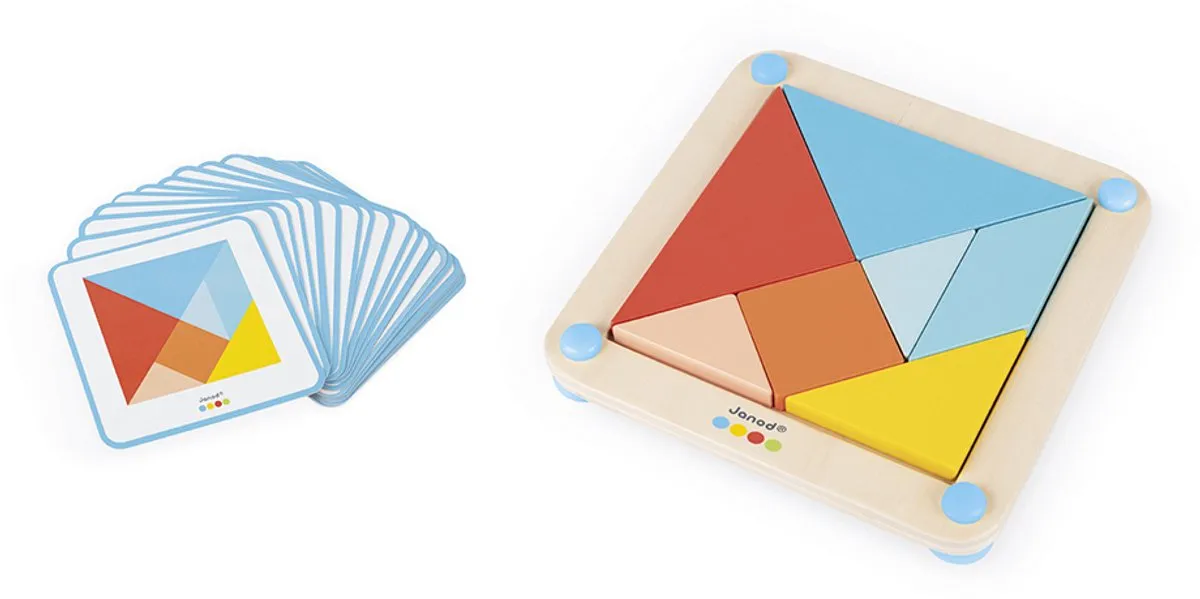 Janod Essentiel Tangram 5070 - Educatief Speelgoed Multikleur