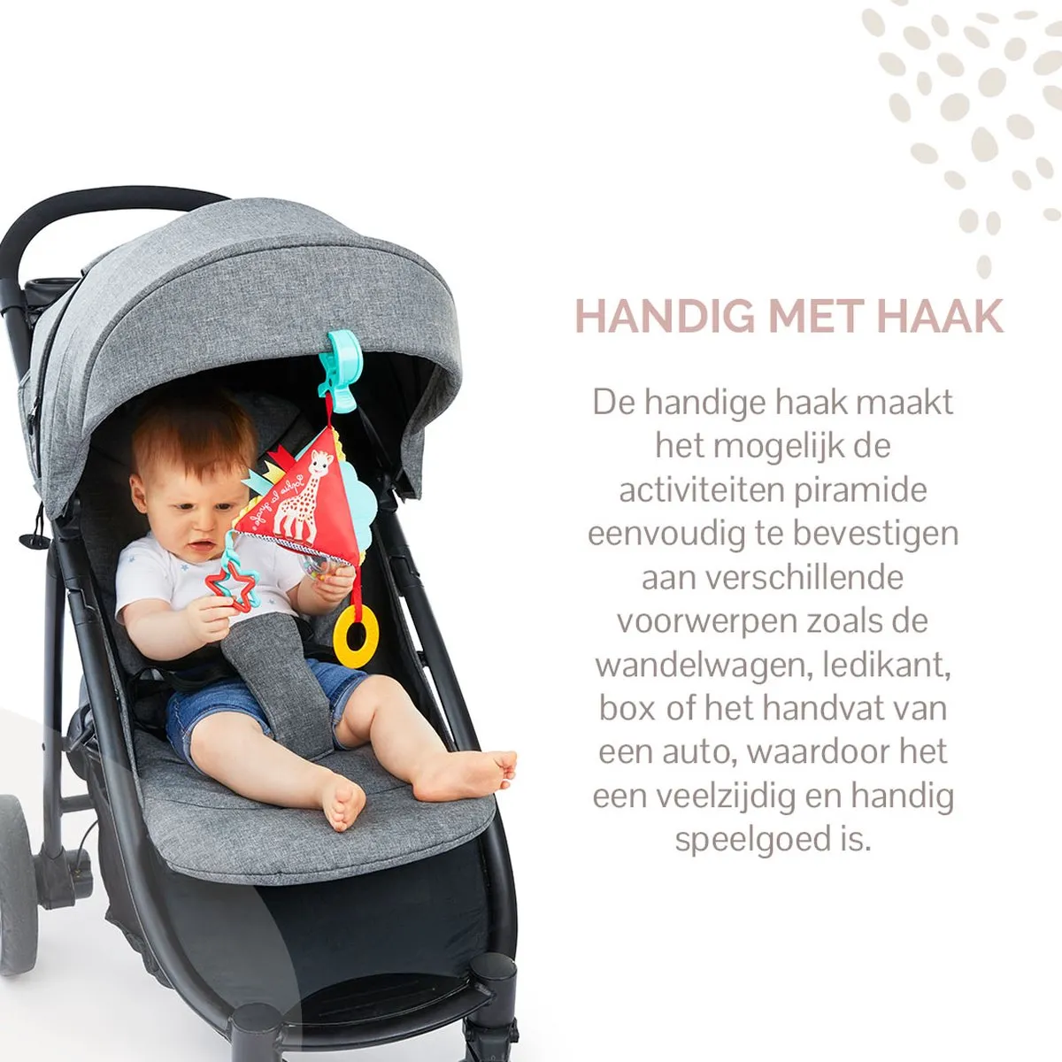 Sophie de Giraf Activiteiten Piramide - 6 Activiteiten - 32,5x17x17 cm - Meerkleurig