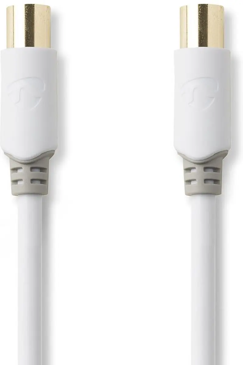 Nedis Coaxkabel IEC Male-Female Verguld 10m - 75 Ohm