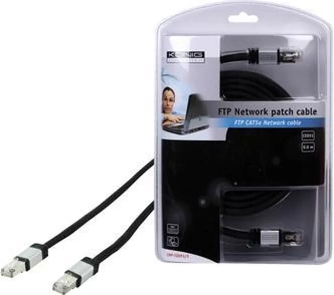 Konig Cat5e Patchkabel CMP-CE051/5 - 5m - Zwart