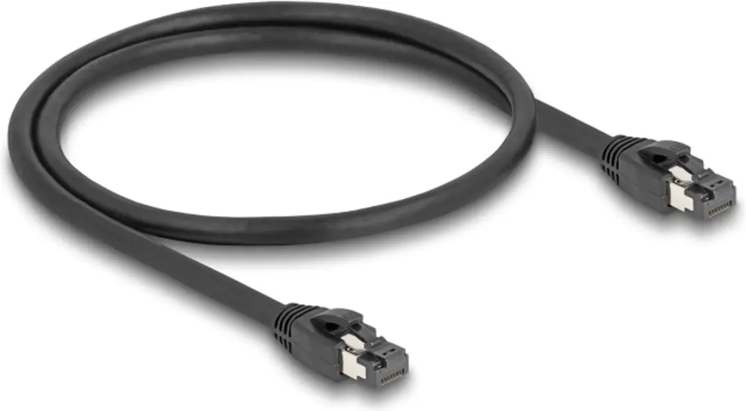 Delock Cat.8.1 S/FTP RJ45 Netwerkkabel 50cm - 40 Gbps - Zwart