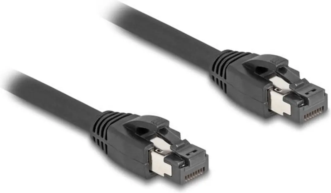 Delock Cat.8.1 S/FTP RJ45 Netwerkkabel 50cm - 40 Gbps - Zwart