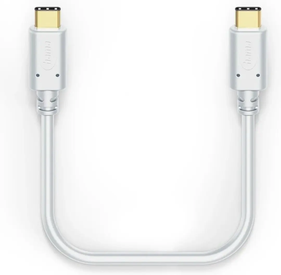 Hama USB-C naar USB-C Kabel 150cm Wit - 3A USB2.0