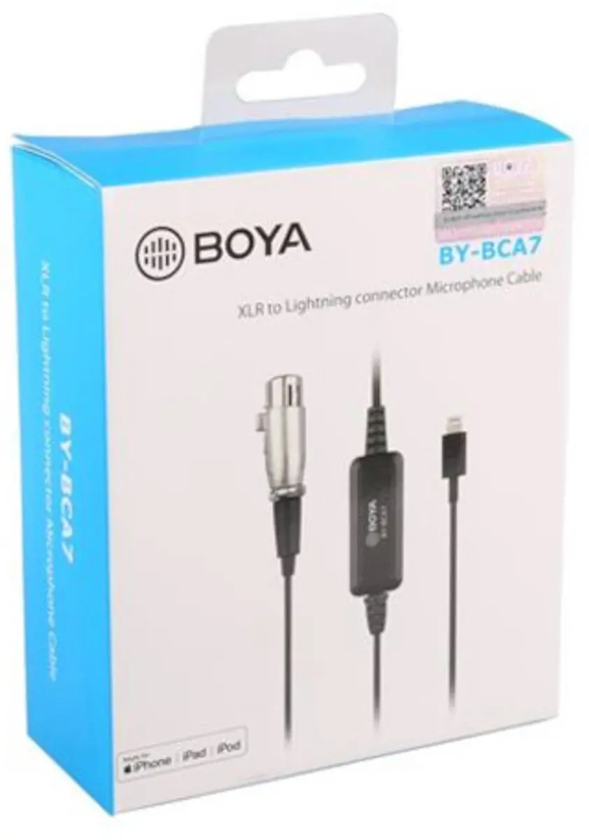 Boya BY-BCA7 XLR naar Lightning Adapter - Zwart - afbeelding 6 van 6