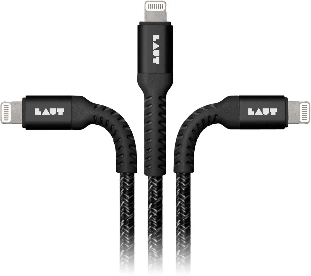 Laut USB-A MFi Lightning Kabel 120cm - Zwart
