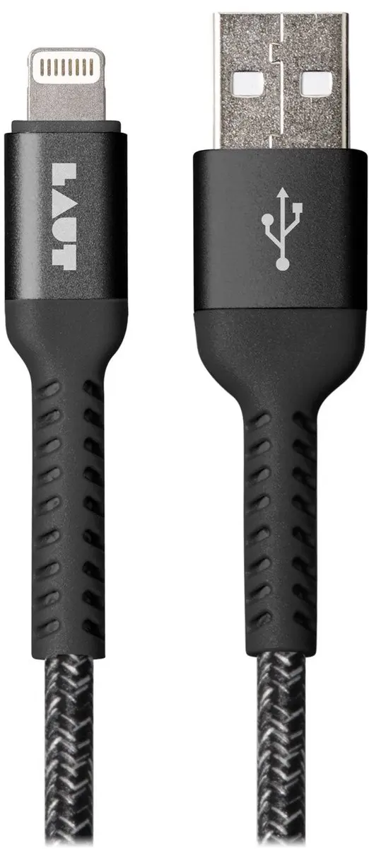 Laut USB-A MFi Lightning Kabel 120cm - Zwart
