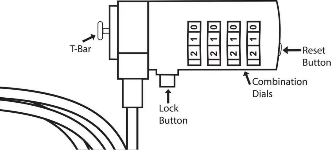 Ewent EW1241 Kabelslot - Zilver