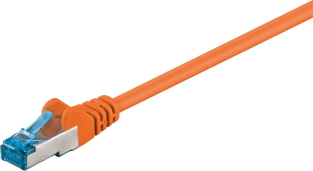 Goobay S/FTP Netwerkkabel CAT6a - Oranje 0,25m