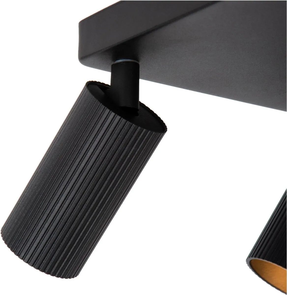 Lucide CLUBS Plafondspot 4xGU10 - Zwart