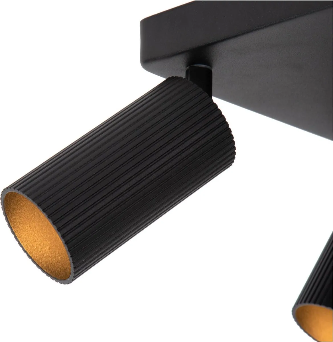 Lucide CLUBS Plafondspot 4xGU10 - Zwart