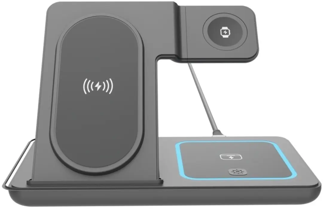 Gembird Draadloze 3-in-1 Apple Laadstandaard 18W