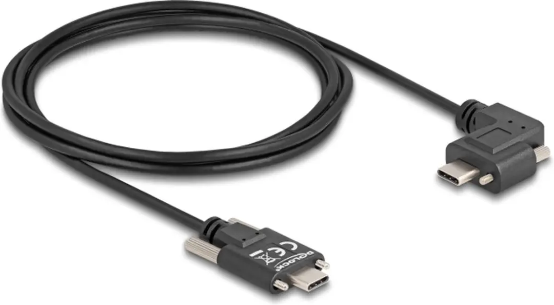 Delock USB 2.0 Type-C Kabel 60W 2m - Zwart