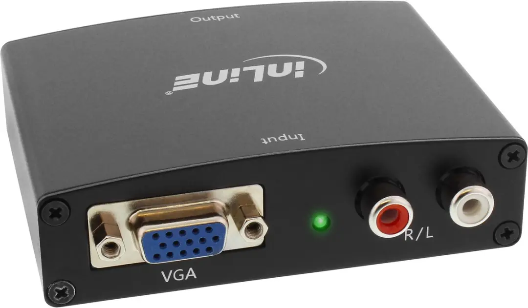 InLine Conv. VGA+Audio naar HDMI 65004 - Zwart