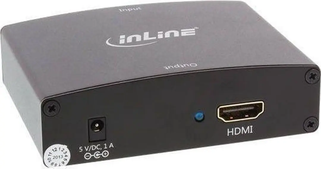 InLine Conv. VGA+Audio naar HDMI 65004 - Zwart