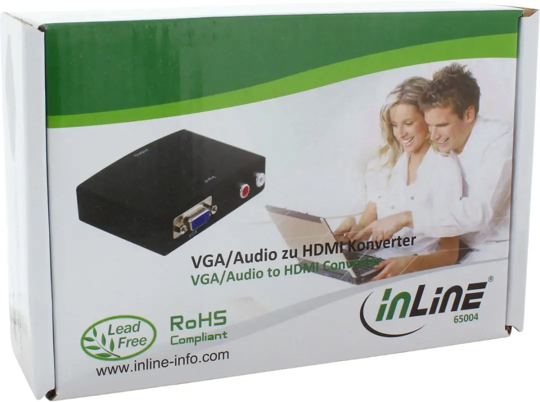 InLine Conv. VGA+Audio naar HDMI 65004 - Zwart - afbeelding 6 van 6