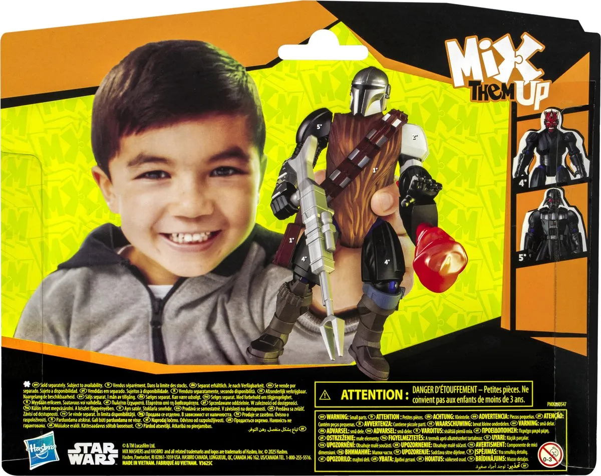 Star Wars MixMashers Mando & Grogu Deluxe Actiefiguur - Multicolor