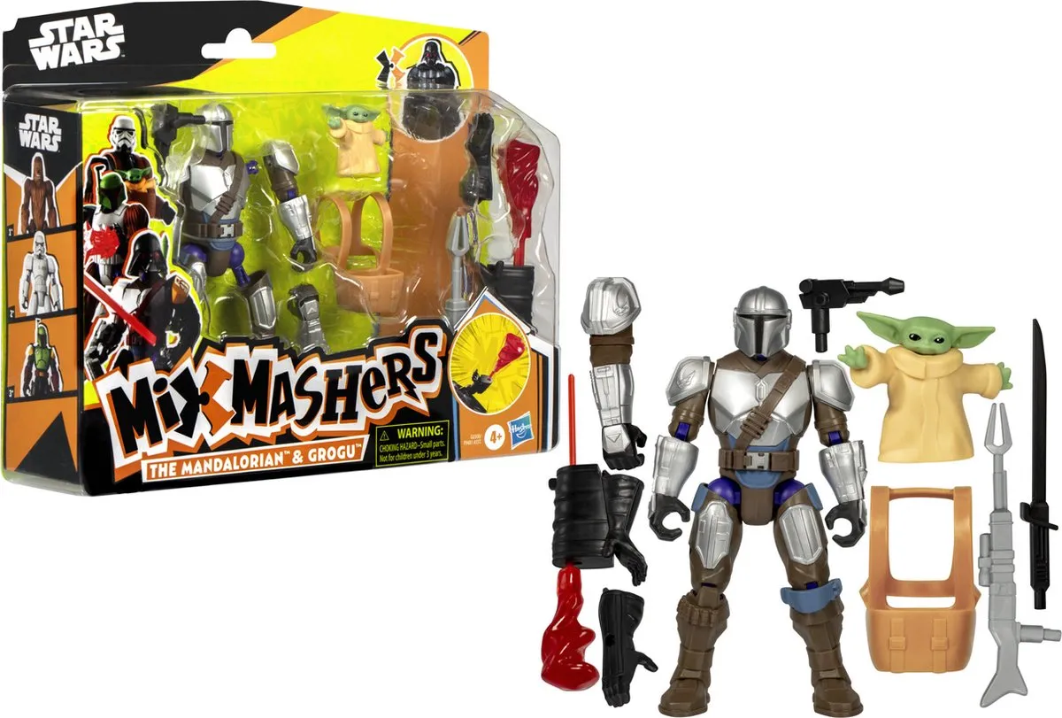 Star Wars MixMashers Mando & Grogu Deluxe Actiefiguur