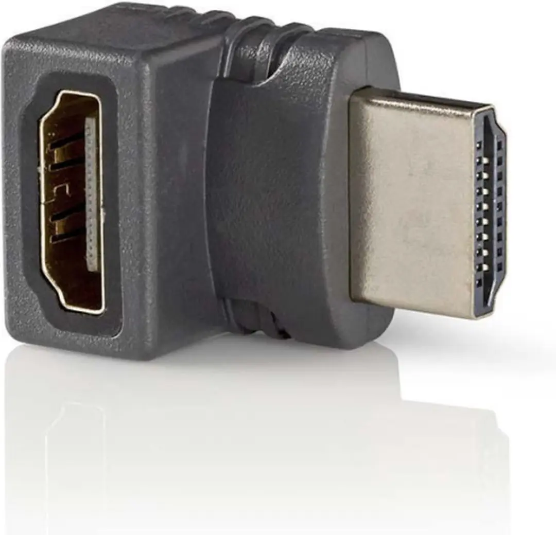 Nedis HDMI Adapter CVBW34902AT - 270° Gehoekt - Verguld - Antraciet