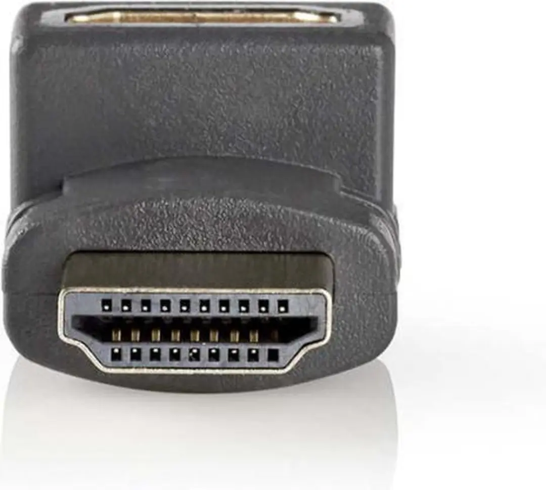 Nedis HDMI Adapter CVBW34902AT - 270° Gehoekt - Verguld - Antraciet - afbeelding 6 van 6