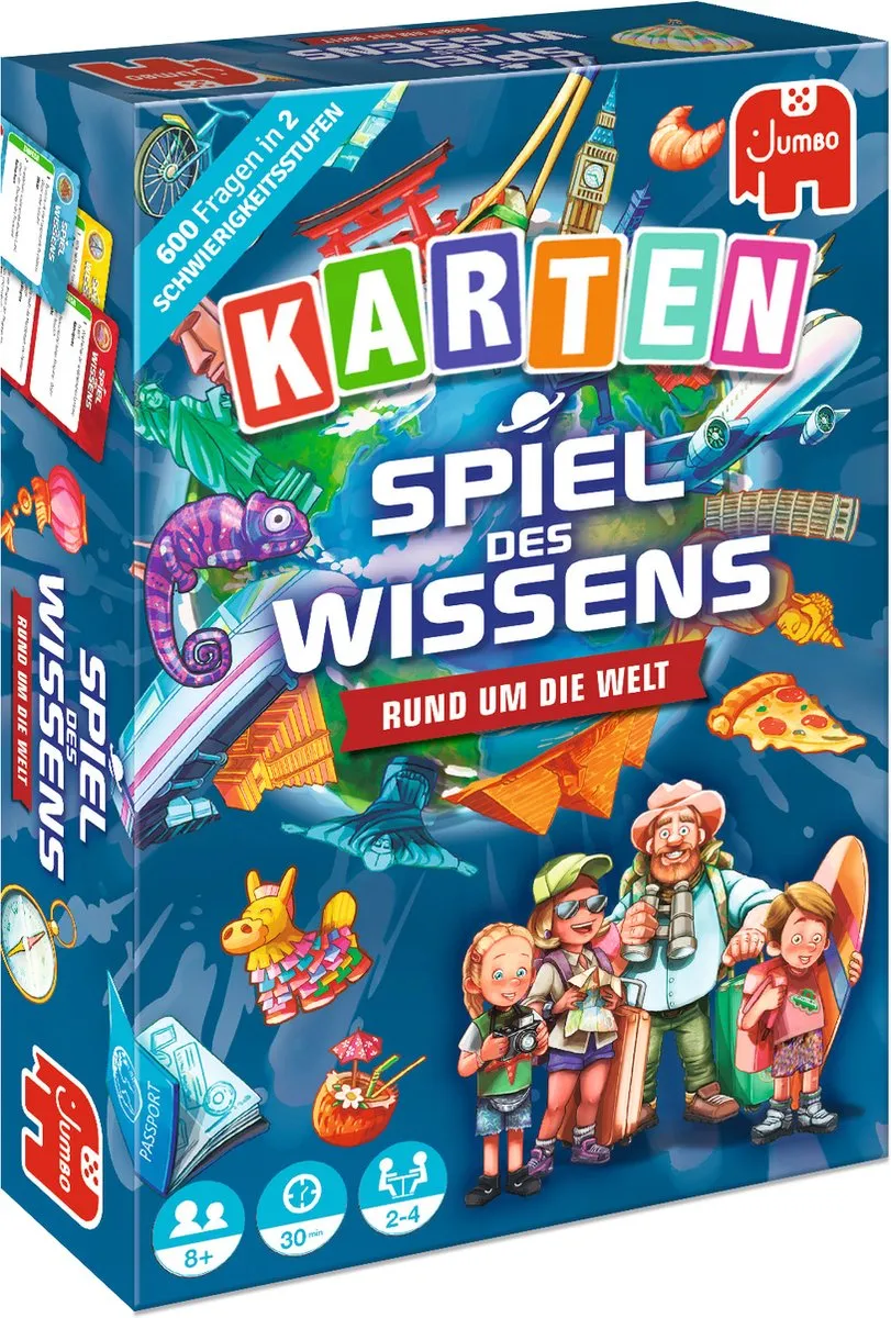 Jumbo Spiel des Wissens Rund um die Welt Kaartspel