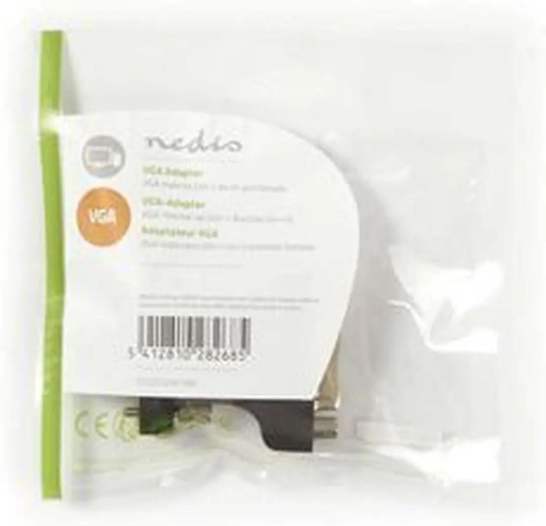 Nedis VGA naar DVI-I Adapter CCGP32901BK - Zwart