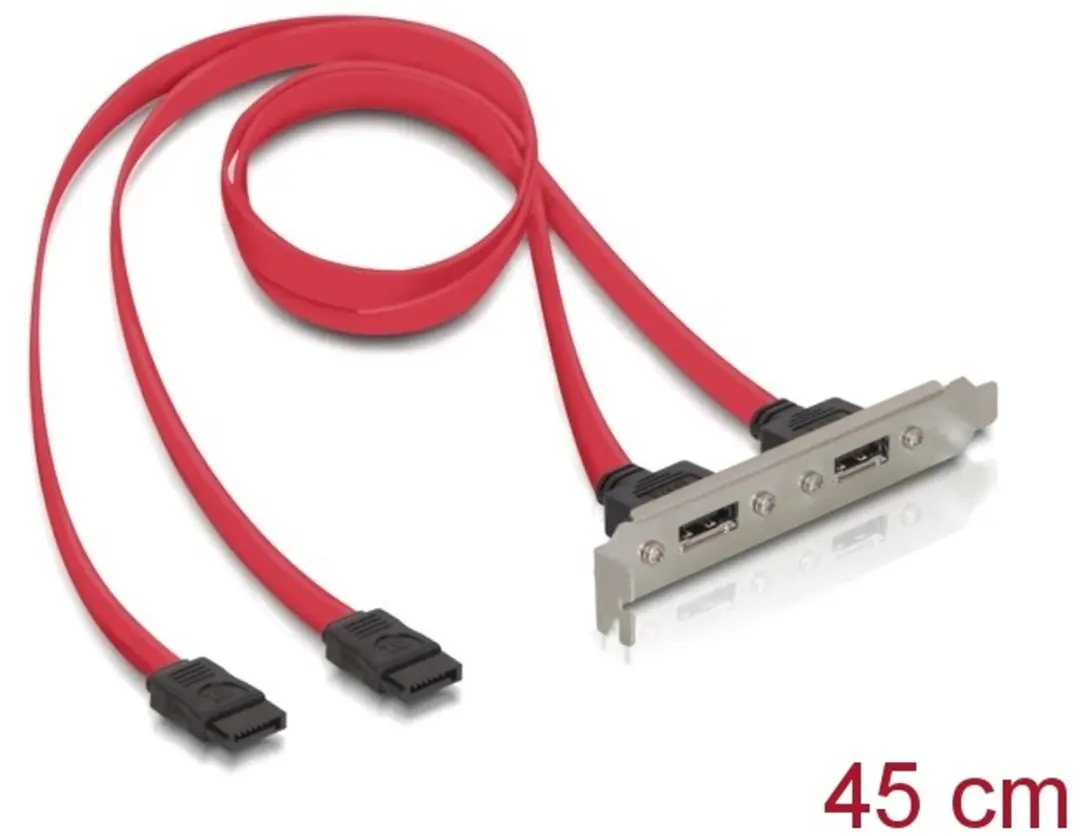 Delock 2x SATA naar 2x eSATA Slotbracket
