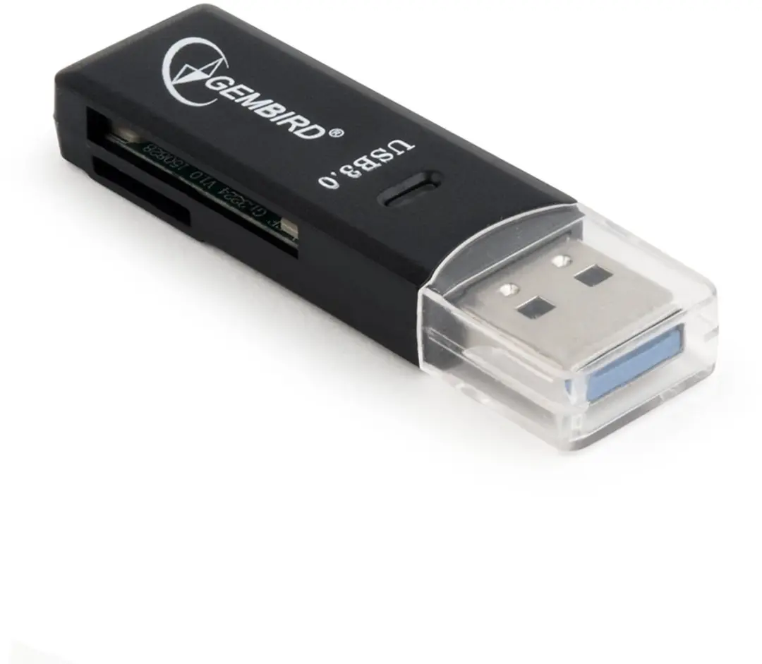 Gembird UHB-CR3-01 USB Cardreader - 2 Sleuven - USB3.0 - Zwart