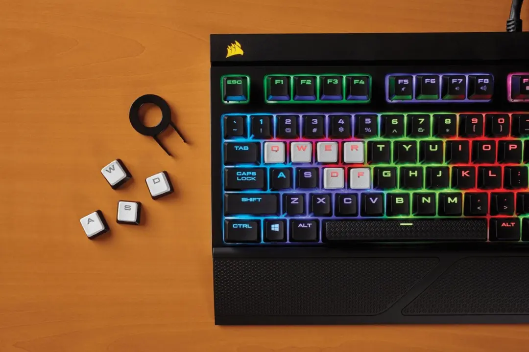 Corsair CH-9000233-NA FPS MOBA Keyset - 10 Stuks - Zwart/Wit